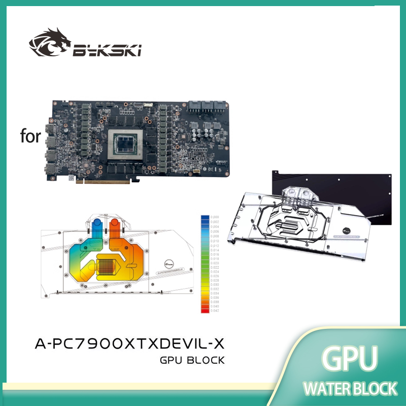 Rx 7900 Xtx 24Gb - Bykski A-PC7900XTXDEVIL-X bloc d'eau GPU pour