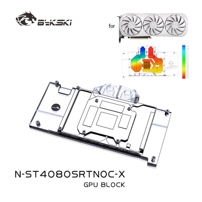 Rtx 4080 Water Cooling Block - Bykski N-ST4080SRTNOC-X bloc GPU pour ZOTAC