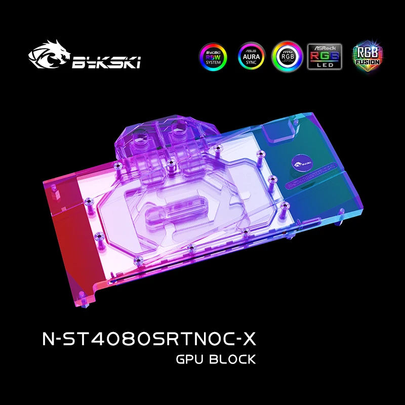 Rtx 4080 Water Cooling Block - Bloc GPU Bykski N-ST4080SRTNOC-X pour carte