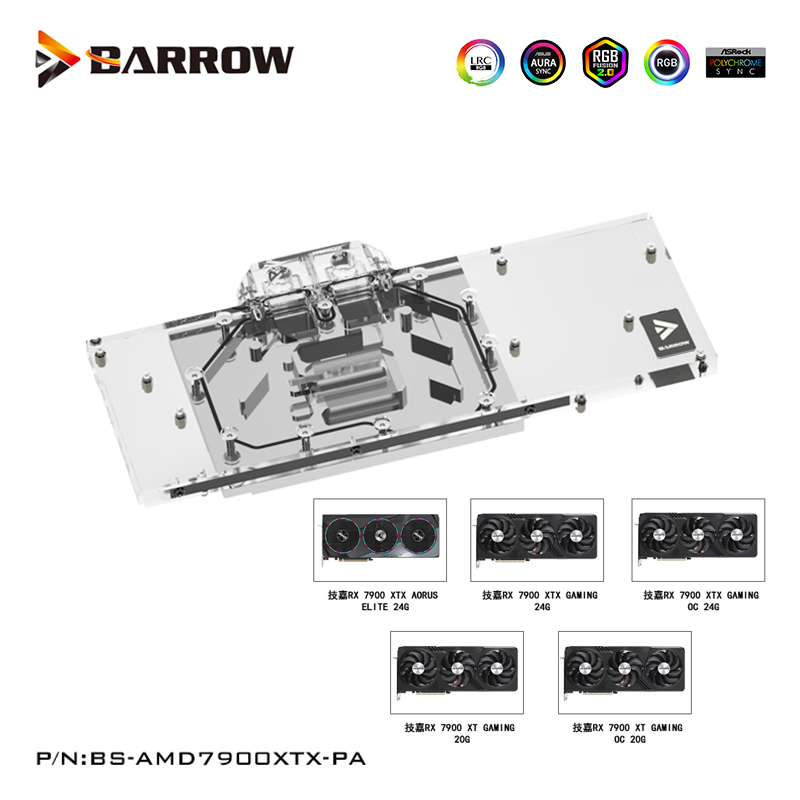 Barrow GPU bloc d'eau pour Gig - Rx 7900 Xt 20Gb avis et prix